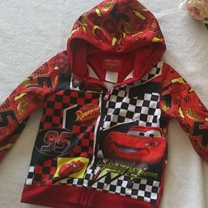 Disney 24M Pixar Cars Lightning McQueen hoodie